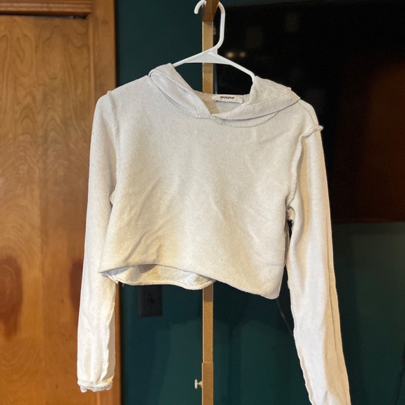 GUIZIO X REVOLVE DG Cropped Hoodie in Heather Grey Size: Medium - Picture 8 of 11
